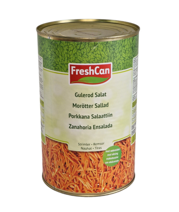 Karotten-Salat Streifen